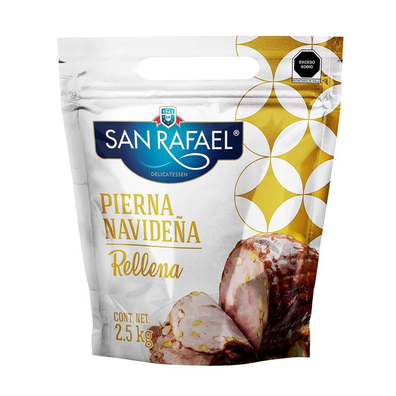 Pierna Ahumada Rellena Navideña San Rafael (1 pieza) 2.5 kg