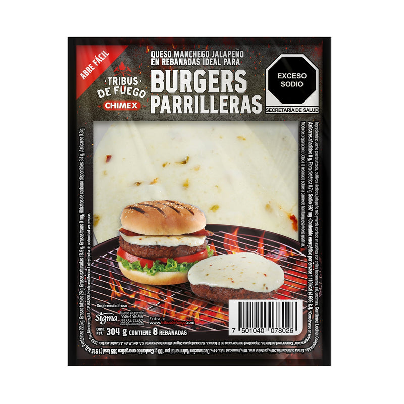 Queso Manchego Jalapeño Tribus de Fuego 304 g